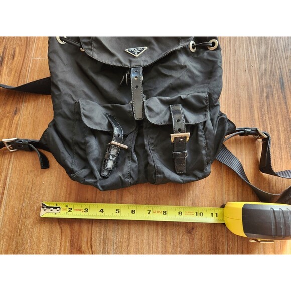100% Authentic Prada Backpack Nylon Black Vintage With Authenticity - Picture 10 of 13